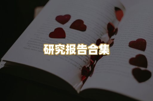 研究报告合集